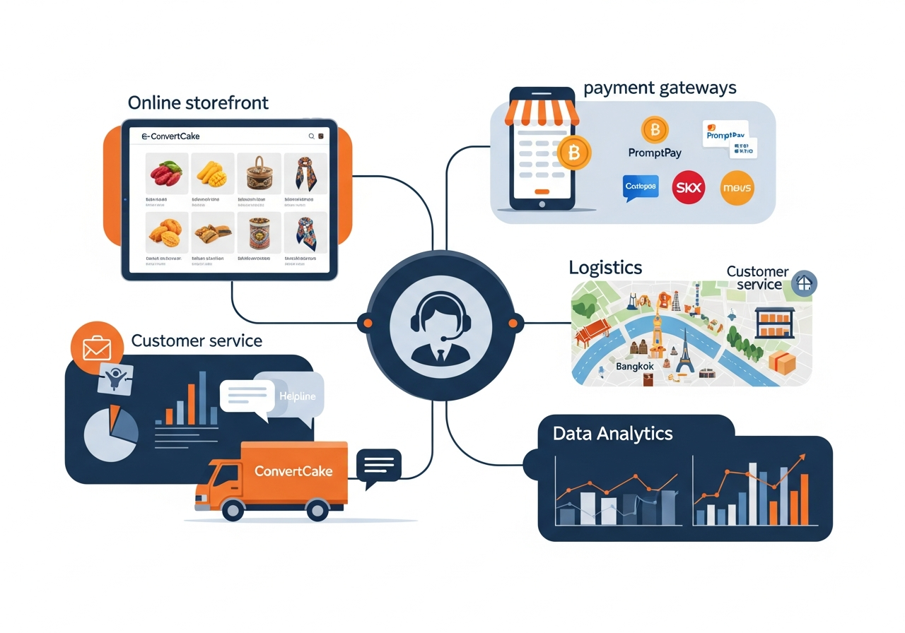 องค์ประกอบหลักของระบบ Digital Commerce