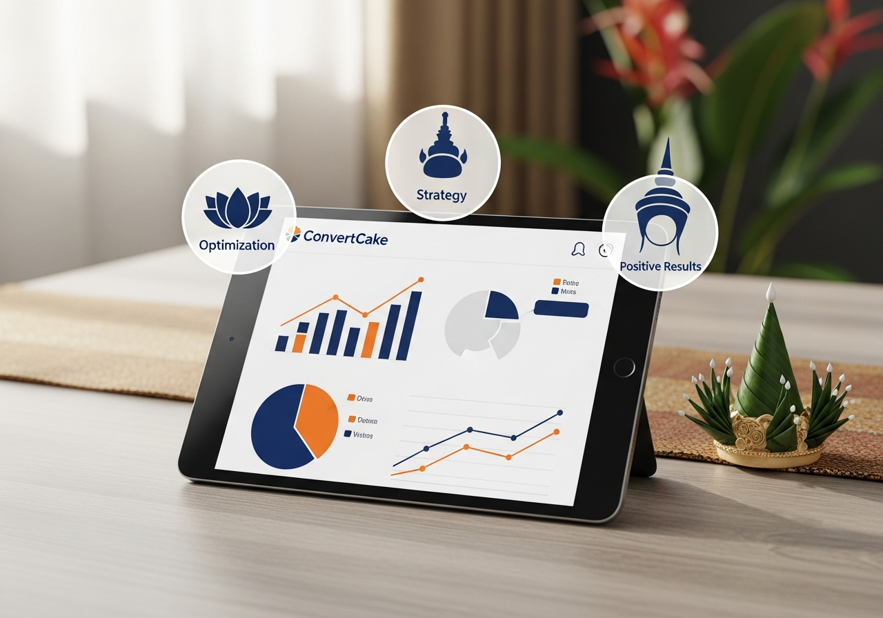 ภาพการวิเคราะห์ข้อมูลและวางแผนกลยุทธ์เพื่อเพิ่ม Conversion Rate