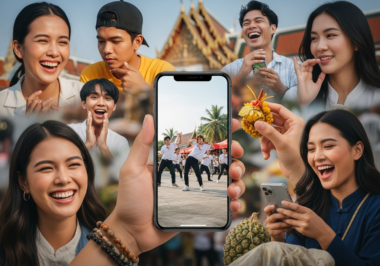 ภาพเปรียบเทียบกลยุทธ์การสร้างคอนเทนต์ TikTok: ออร์แกนิกและแบบบูสต์ด้วยเงิน