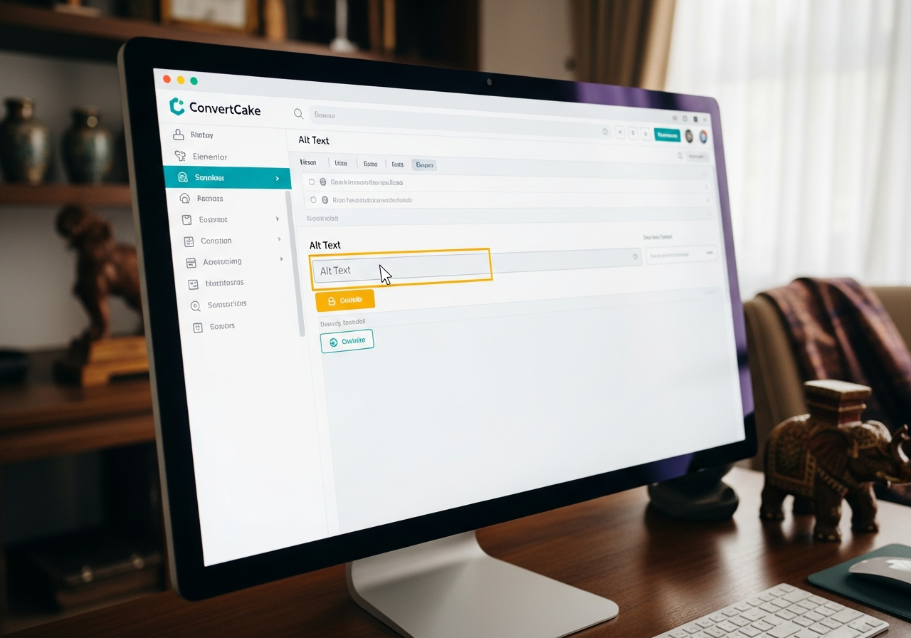 หน้าต่างการใส่ Alt Text ในระบบจัดการเนื้อหา (CMS) เช่น WordPress
